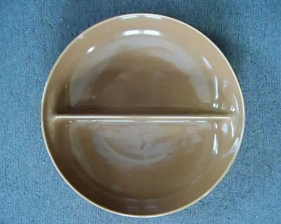  Russell Wright 50's Modern Iroquois Casual China Nutmeg 10 Inch Divided Bowl • $29.99