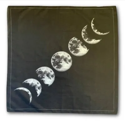 Altar Tarot Cloth Luna Moon Phase  Tapestry Wiccan Alter Cloths Dark 40cm-40cm • £5.50