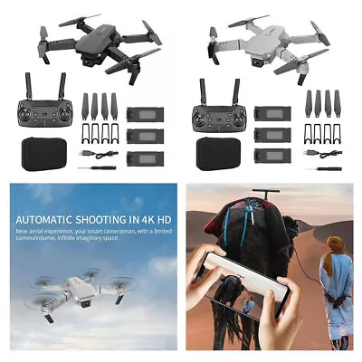 E88 Mini Drone With HD Dual Camera RC Quadcopter 3 Batteries Foldable Toys 4k • $42.99