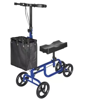 Steerable Leg Knee Walker Roller Scooter Crutch Mobility Walking Aid W Backrest • $259.99