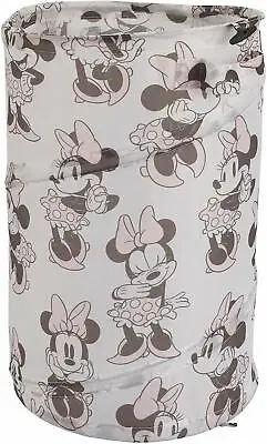 $27.99 • Buy Minnie Mouse Round Pop Up Hamper- Pink/White/Grey By Disney Baby