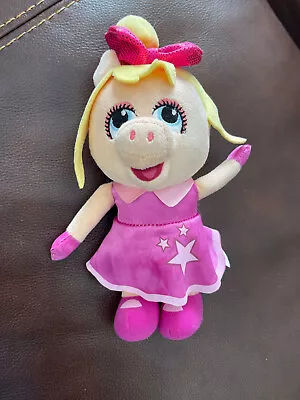 Disney Muppets Miss Piggy Plush 10 In Pink Dress Pink Bow Lovey Stuffed Animal • $7