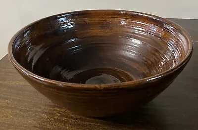Crawford County Ga Large Pottery Bowl With Alkline Glaze • $200