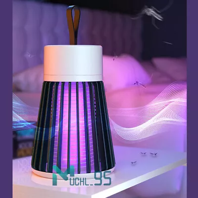 Electric Fly Zapper Insect Mosquito Killer Lamps USB LED Light Bug Trap Control • $7.99