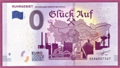 £3.19 • Buy 0-Euro XEAW 2019-3 RUHR AREA GERMANY'S LARGEST METROPOLIS HAPPINESS ON R3.1
