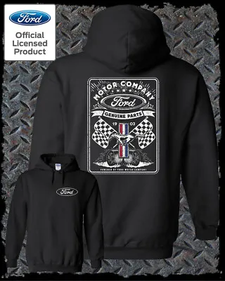 Ford Vintage Style 1903 Racing Flags Hoodie/Official Licensed Mustang F-150 • $32.95