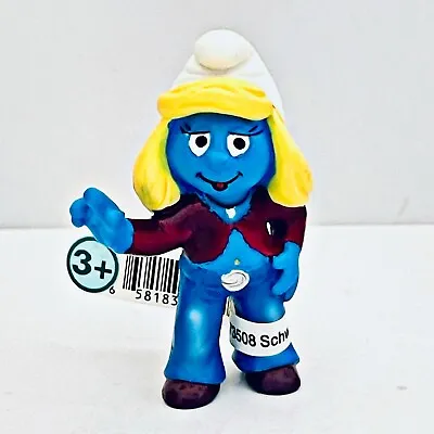 Rare Smurfs 20524 Trendy Smurfette PVC Figure Schleich Figurine Vintage 2003 NEW • $31