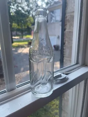 HARRISONBURG VIRGINIA VA. BEAUTIFUL CLEAR  6 STAR Art Deco Soda Water Bottle • $10