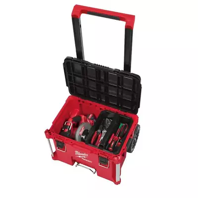 Milwaukee PACKOUT 22  Rolling Tool Box - 48-22-8426 (Black/Red) • $68