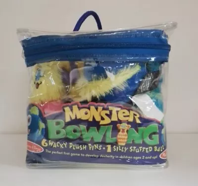 Melissa & Doug Monster Bowling Fluffy Plush Monsters With BAG Soft Toys • $8.99