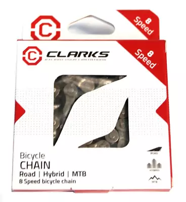 Clarks 8 Speed Chain — 116 Links / Brown — AUS STOCK — Bike Bicycle MTB Road • $22.99