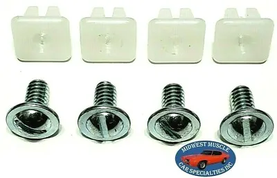 Ford Front Rear Bumper License Plate Holder Frame Bolts & Nuts Hardware 8pc RM • $9.34