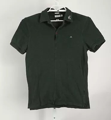 J Lindeberg Polo Shirt Mens Medium Green Short Sleeves Regular Fit Golf • $24.95