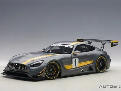 AUTOart Mercedes Benz AMG GT3 Presentation Car 1:18 Model Car Grey 81530 • $151.85