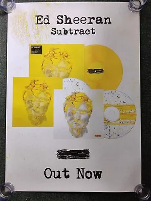 Ed Sheeran “Subtract” Large Shop Only Promo Poster 84 X 60cm • £3