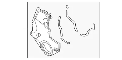 Genuine Mitsubishi Outer Timing Cover MD325374 • $86.37