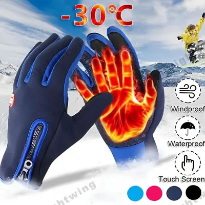 Thermal Windproof Waterproof Winter Gloves Touch Screen Warm Mittens Men Women • $4.99