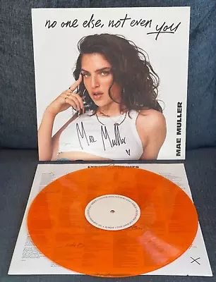 MAE MULLER No One Else Not Even You  Orange Vinyl AUTOGRAPHED / Signed On Cover • $9.99
