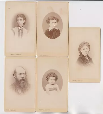 Egypt CDVs X 5-portraits Of A Family By Schier & Schoefft Of Alexandria • £24