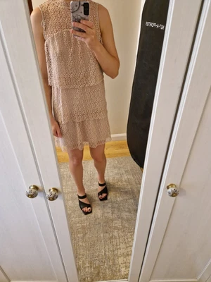 £4.50 • Buy Zara Lace Pink Crocket Dress Size S/8