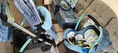 £137 • Buy Cosatto 3in1 Travel System Baby Pram Pushchair Buggy Stroller Car Seat Included