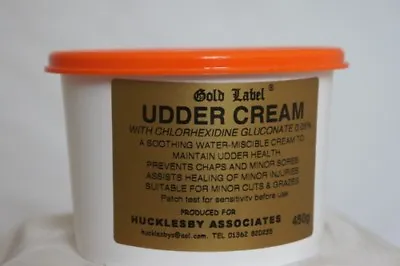 Gold Label Udder Cream - For Udders  Is Also Suitable For Minor Cuts And Grazes • £6.75