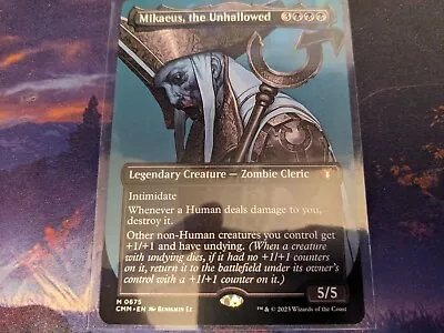 MTG Magic: The Gathering Mikaeus The Unhallowed Borderless CMM! • $19.40