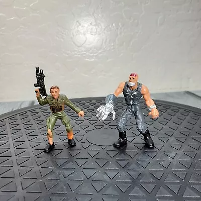 Mattel Judge Dredd Mega Heroes Fergie City Perp 2 Figure Lot 1995 Judge VS Cons • $7.64