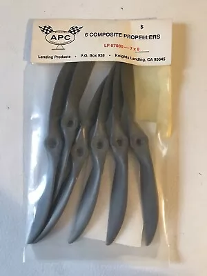 6 Model Airplane Composite APC Propellers 7x 8  New • $4.95