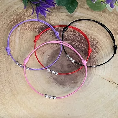 Simple Wax String Adjustable Friendship Bracelet For Men Women • £1.20