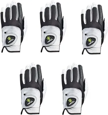 HIRZL Men's Golf Gloves - Trust Control 2.0 Leather Ultimate Grip Pack Of 5 • $139.82