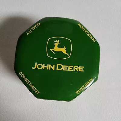 John Deere Octagon Collectible Metal Tin Different Logos By Years 5  X 3.25  H • $12.99