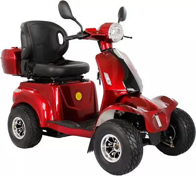 1000W 4-Wheel All-Terrain Electric Power Mobility Scooter Heavy Duty Red Scooter • $2939.99