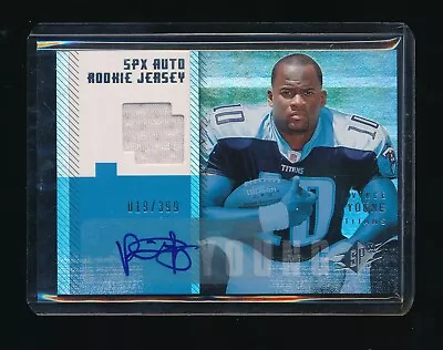 Vince Young 2006 Spx Jersey Rc Auto #/399 *tennessee Titans* • $29.99