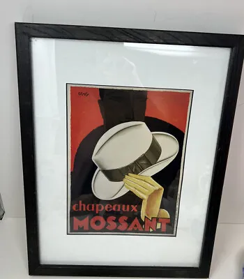 Framed Art Poster Chapeaux Mossant Retro Top Hat By Olsky Frame 14  X 17  • $56.49