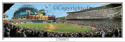 Milwaukee Brewers Last Pitch As County Stadium 2000 Panoramic Poster #2080 • $49.95