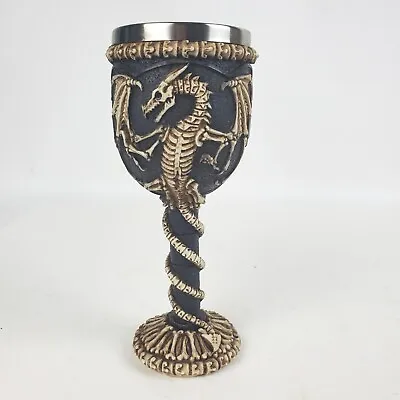 Renaissance Fair Medieval Dragon Skeleton Drinking Goblet • $12.99