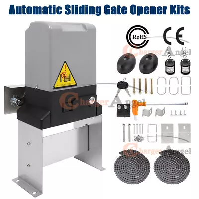 Automatic Electric Garage Door Sliding Gate Opener Motor 2 Remotes +20FT Chains • $164.63