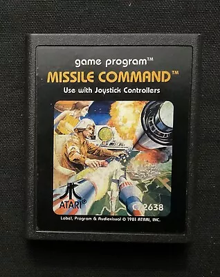 Atari 2600 Game Cartridge - Missile Command -  Tested !! • $18