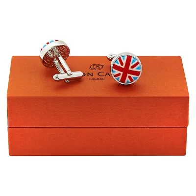 £10 • Buy Simon Carter Designer Union Jack Dome Mens Cufflinks - BRAND NEW