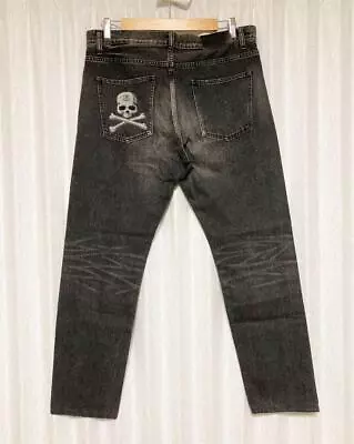 Stussy X Mastermind Japan Black Denim Pants Skull Embroidery Size W36x L29 • $449