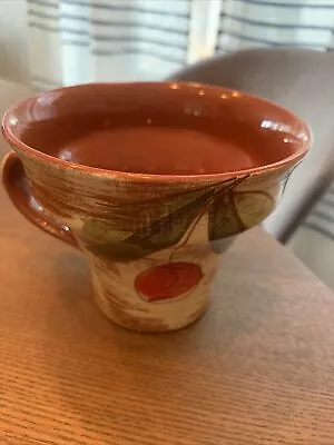 Mamma Ro Rare Cherry Pattern Pottery Cup Mug Italy • $29.95