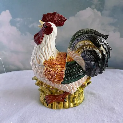 Vintage Cardinal Inc. Ceramic Rooster Cookie Jar - A Rare Collectible • $21.95