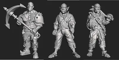 Half-orc And Goliath Pirates D&D Depths Of Savage Atoll EC3D  28mm 32mm  • £7.50