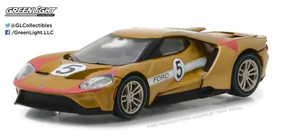 Greenlight 1:64 2017 Ford GT Racing Heritage Series (Gold) 1966 #5 Ford MKII • $7.99