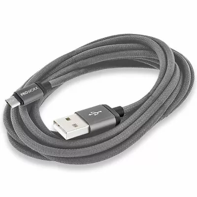 Gray 6.5 Ft Long Short Micro USB Data Charger Charging Cable Cord Android Phones • $1.59