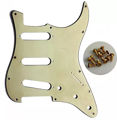 Aged Relic Pickguard Mint Green 3-Ply 11 Hole For ST Guitars SSS(w/ Aged Screws) • $50