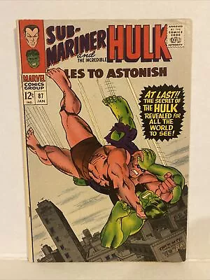 Marvel Tales To Astonish Submariner And Hulk 87 Jan 1966 (001) • $12.99