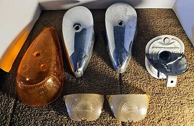 Vintage Lot Original Hella VW Bug Front Turn Signal Parts Covers Lenses Housing • $22.50