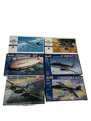 Lot Of 6 Vintage WW2 Plastic Model Plane Aircrafts Airplane Kits Old 1:72 #171 • $55